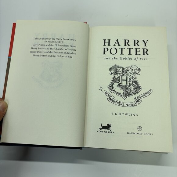 1st Edition Harry Potter and The Goblet of Fire Canadian Hardback Raincoast - Picture 7 of 9